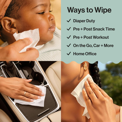 The Honest Company Hypoallergenic Multi-Use Baby Wipes for Sensitive Skin, Geo Mood, 288 Count